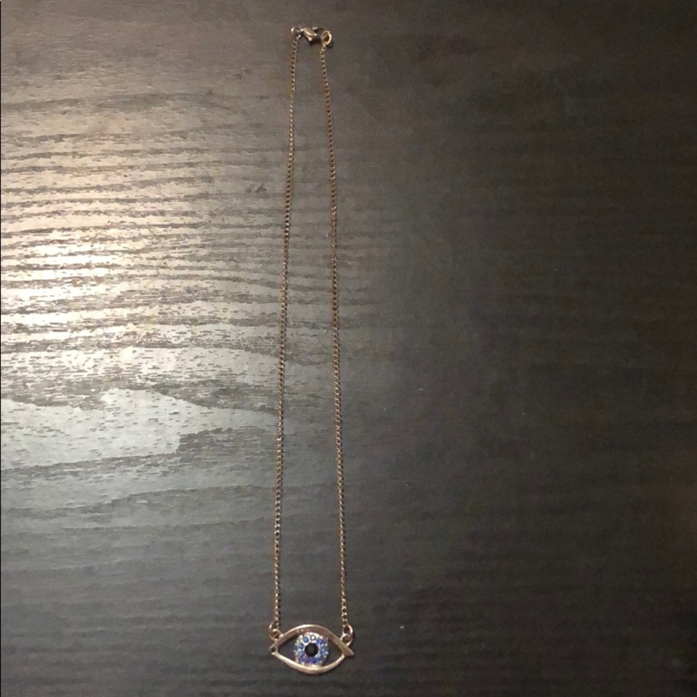 BaubleBar necklace with eye charm - Picture 1 of 2